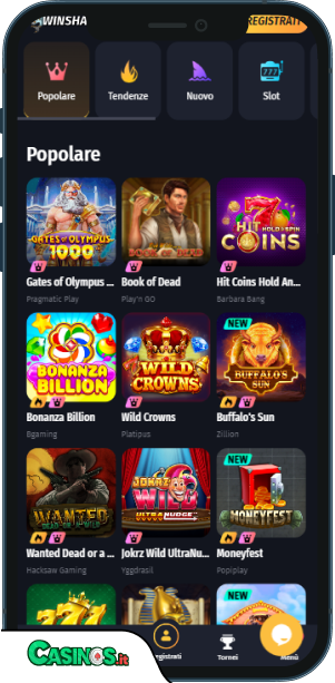 WinShark Casino app mobile