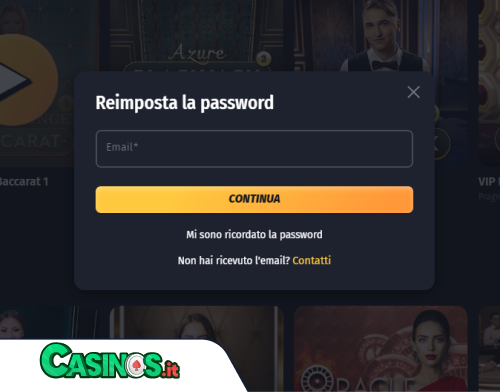 WinShark Casino problema di accesso