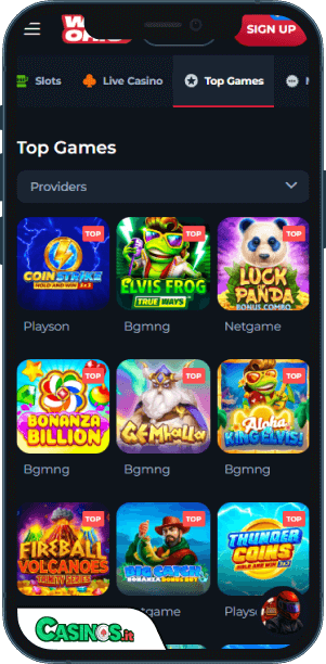 Winorio Casino app mobile