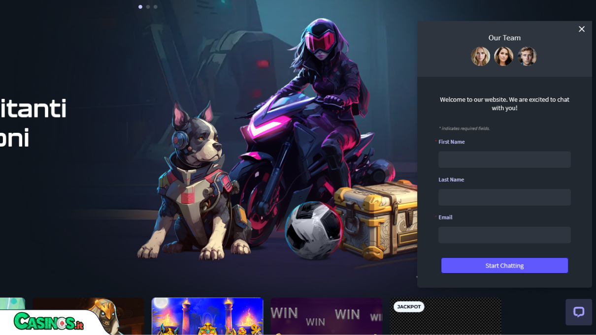Winsane Casino Supporto