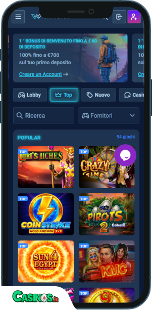 Wintopia Casino app mobile