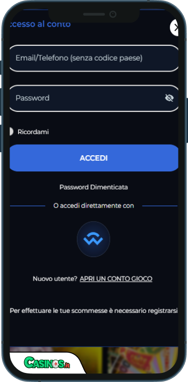 WishWin Casino Accesso
