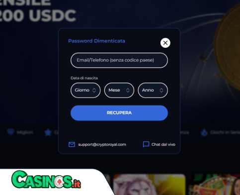 WishWin Casino problema di accesso