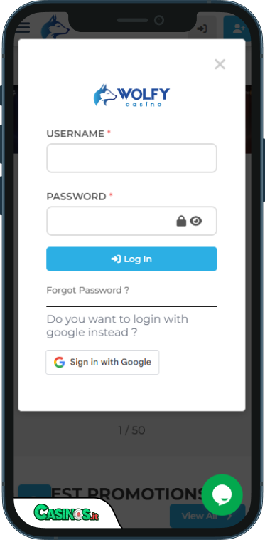 Wolfy Casino Accesso