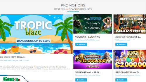 Wolfy Casino Bonus