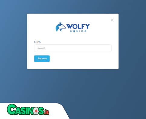 Wolfy Casino problema di accesso