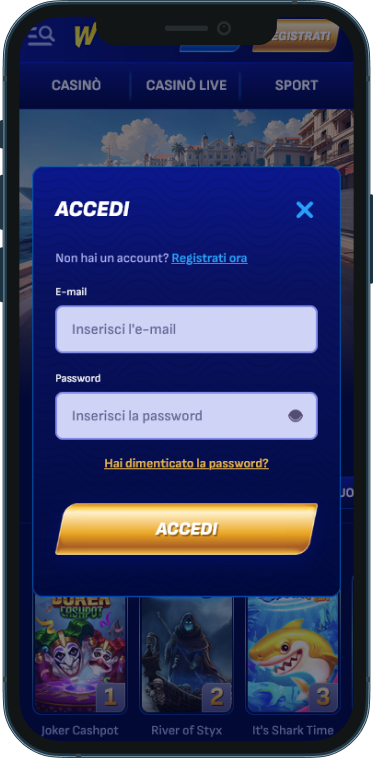 Wonaco Casino Accesso