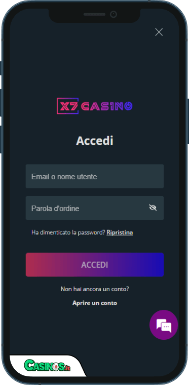 X7 Casino Accesso
