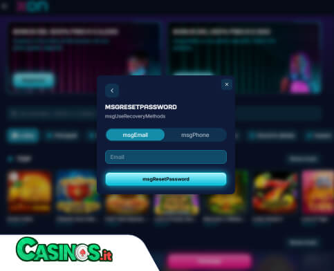 Xon.Bet Casino problema di accesso