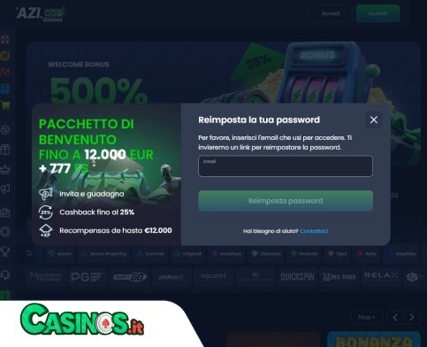 ZaziBet Casino problema di accesso