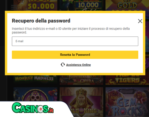 ZetCasino problema di accesso