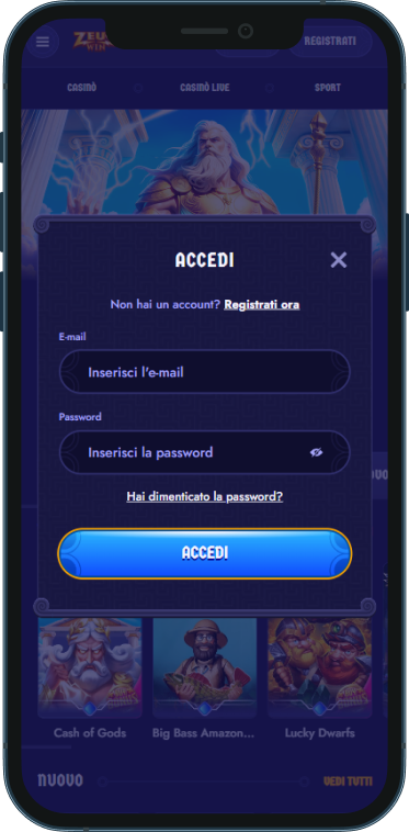 ZeusWin Casino Accesso