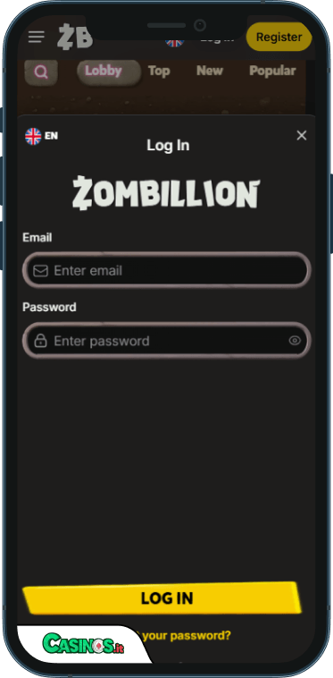 Zombillion Casino Accesso