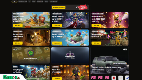 Zombillion Casino Bonus