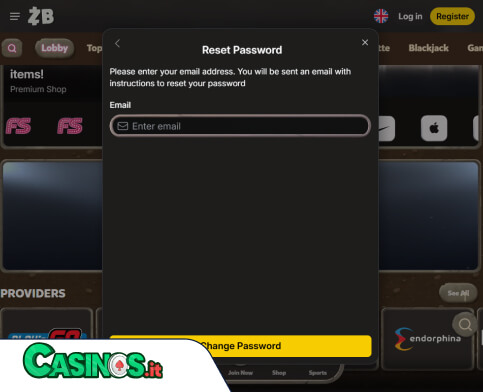 Zombillion Casino problema di accesso